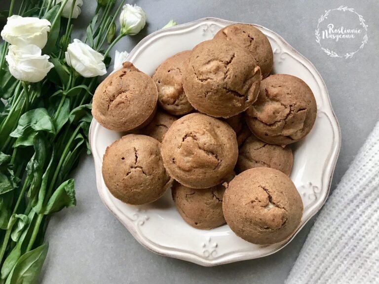 babeczki z jabłkiem (wegańskie, bez glutenu, bez cukru)