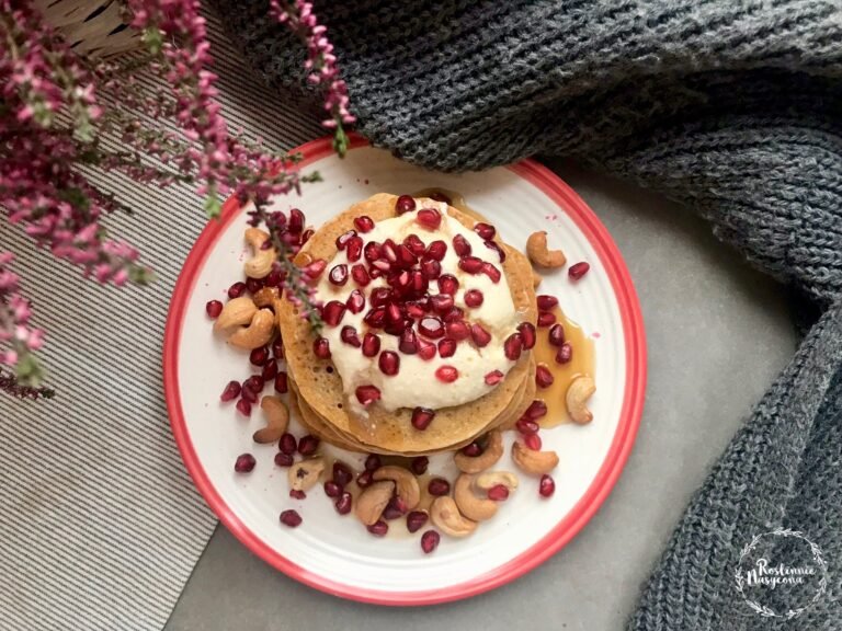 śniadaniowe pancakes (wegańskie, bez cukru, bez glutenu)