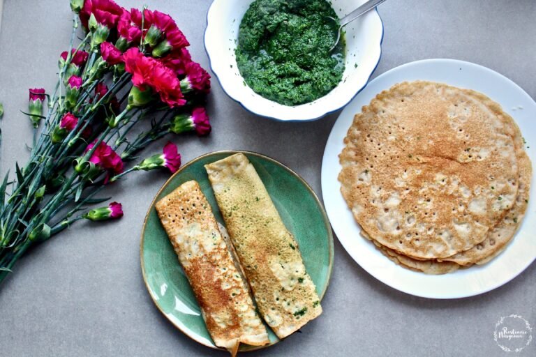 wegańskie naleśniki ze szpinakiem (bezglutenowe)