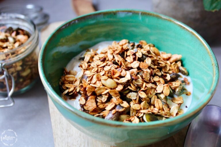 wegańska granola z patelni (bez oleju)